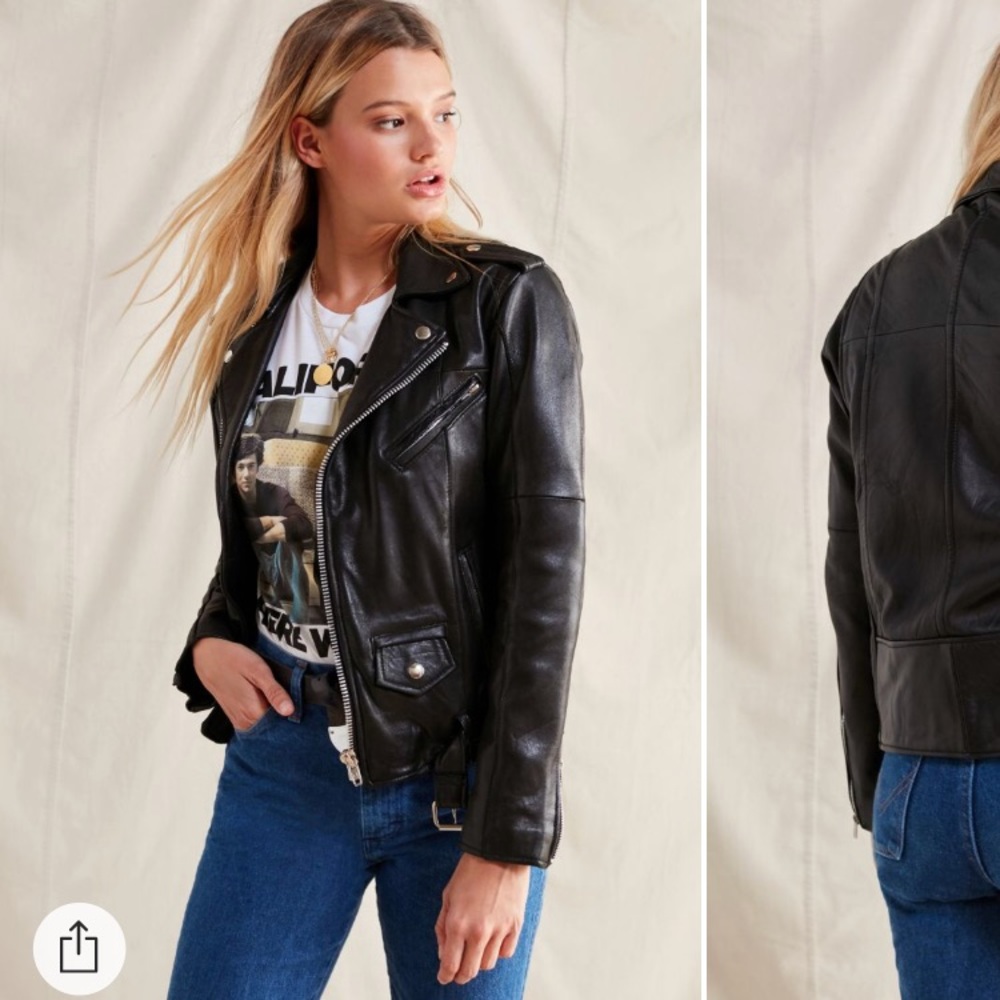 Vintage PeleCheCoCo leather moto Jacket - size S